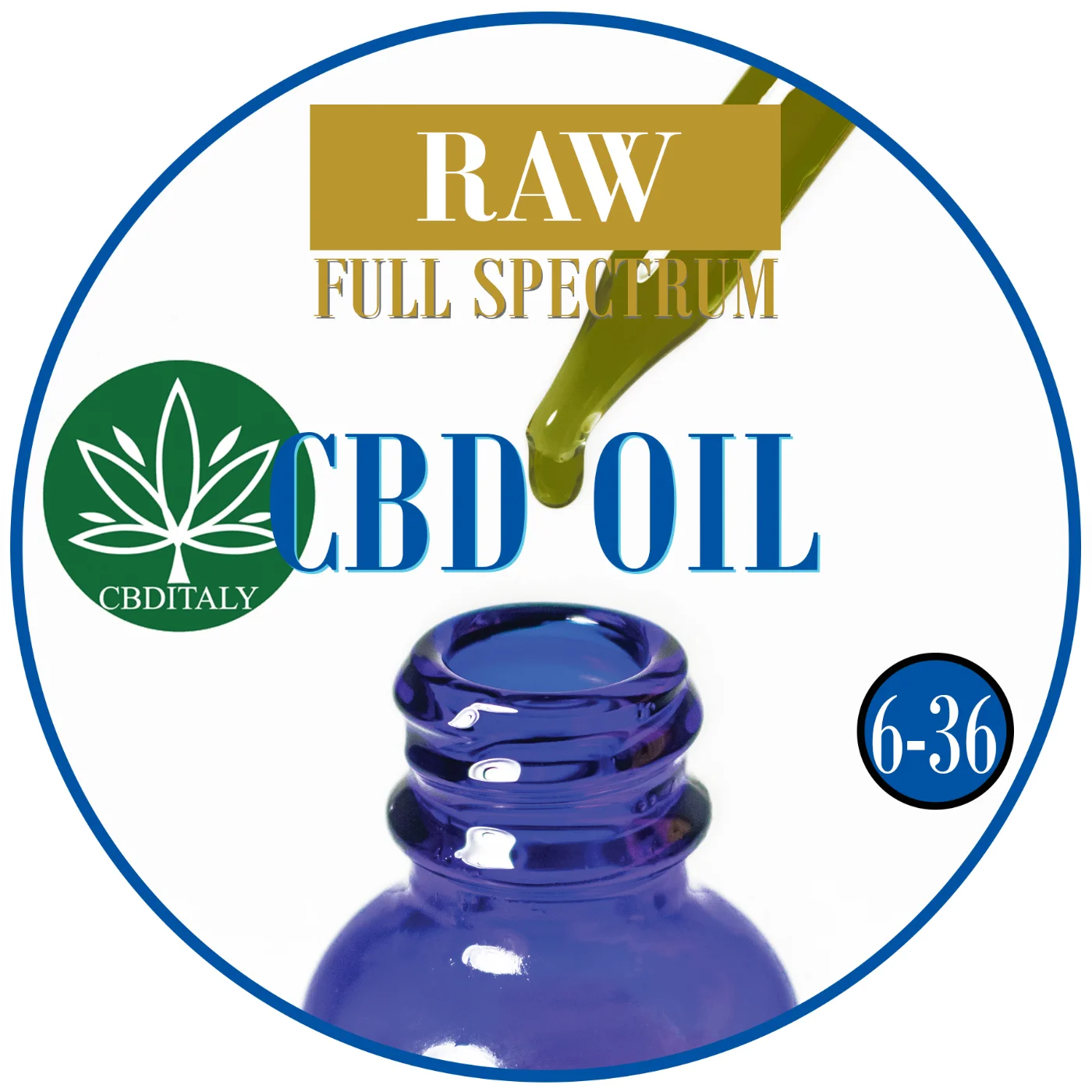 CBD+CBDA Kaņepju Eļļa 6% RAW FULL SPECTRUM